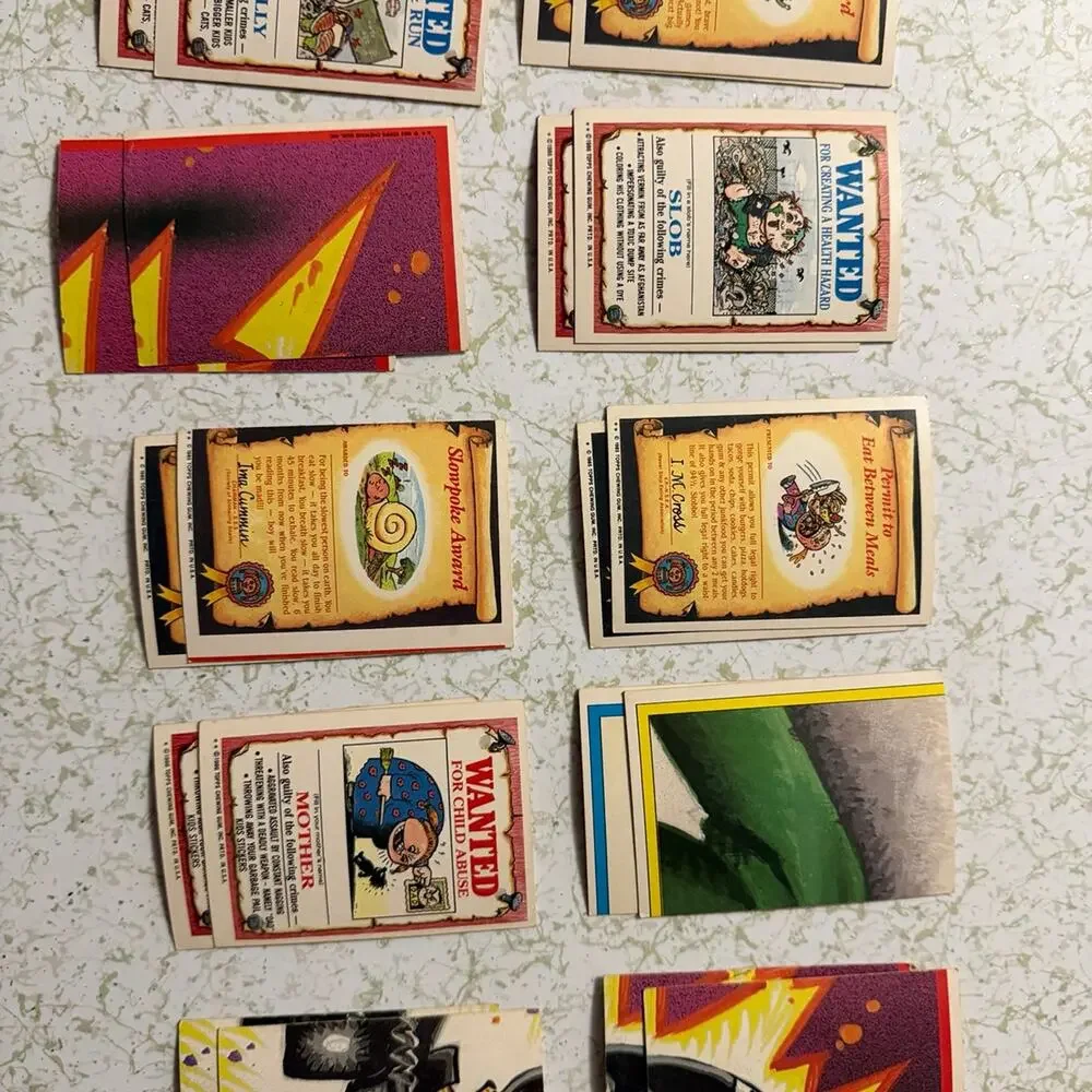 Vintage 1985–1986 Garbage Pail Kids Card Lot – Original Topps – 50+ Cards